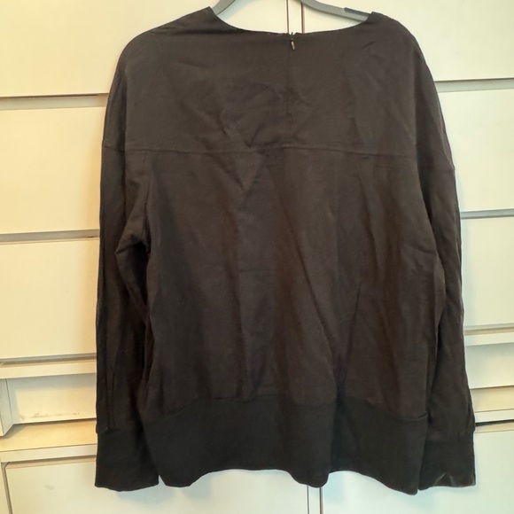 NWT Mixed media black blouse 2X - Picture 3 of 5
